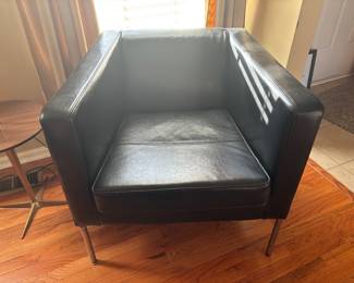 Black Vinyl Chair