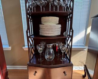 Vintage Cabinet, China, Stemware