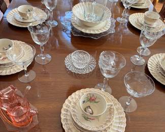 Antique China for 8