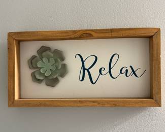 Relax Sign