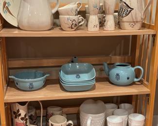 Blue Tulip, Milk Glass, 1950s