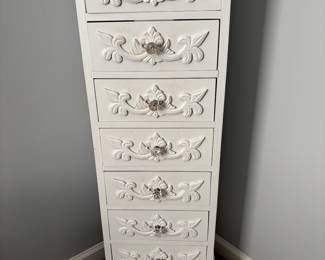 7-Drawer White Cabinet