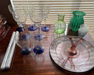 Vintage Glass, Stemware