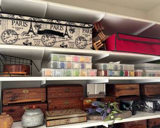 Cedar & Enamel Boxes, Emb Floss