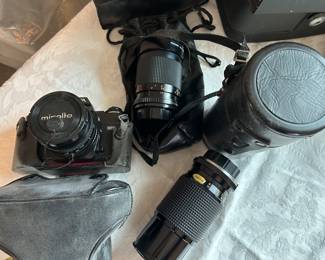 Minolta camera and lenses