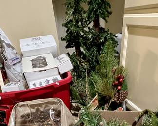 The Christmas village is boxed and toted for you!