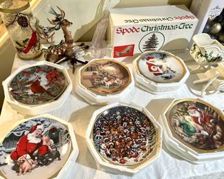 Six different patterns of the Franklin Mint collection