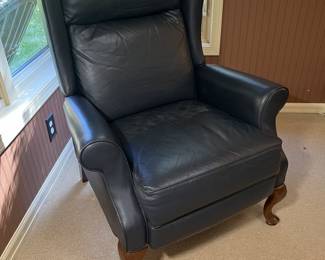 Navy blue recliner