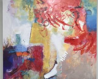 Rana, Abstract Giclee on Canvas w/ Textured Finish
