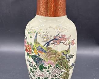 Vintage Satsuma Porcelain Vase from Japan, Marked