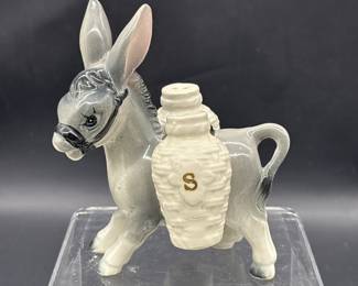Mid Century Ceramic Donkey Salt & Pepper Set