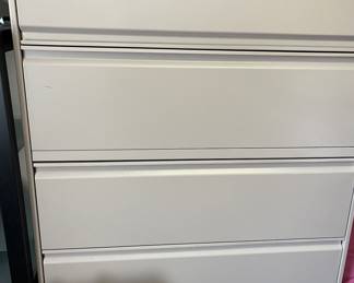 Two Large Office Filing Cabinets.
Each measures 62 inches tall by 42 inches wide. 5 drawers