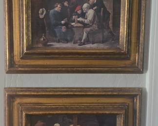 David Teniers "The Card Players”  & 
David Teniers "Dice Players at the Inn" Framed
Art Prints