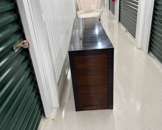 Mrs. Howard sofa table with three drawers