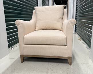 Hickory furniture cream upholstered armchair