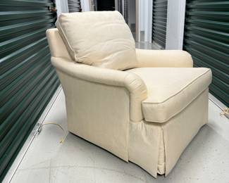 Baker furniture cream upholstered armchair