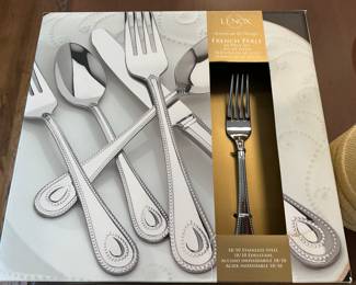 Lenox “French Perle” 65 pc flatware set