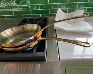 Mauviel 1830 copper frying pans