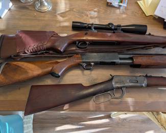 Firearms on consignment. These will be transferred by an FFL and will not be released to the buyer at the sale. Fees may apply for the transfer.