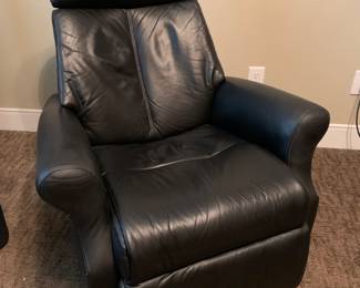 Leather recliner