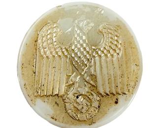 WWII German Third Reich WHW Tinnie - Plastic Parteiadler Eagle Supporter Pin