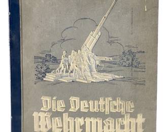 1936 Third Reich German Cigarette Card Album "Die Deutsche Wehrmacht" Hardcover & Booklet Complete Set - Pre-WWII Propaganda