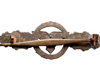 German WWII Luftwaffe Transport & Glider Pilot's Flight Clasp in Silver
