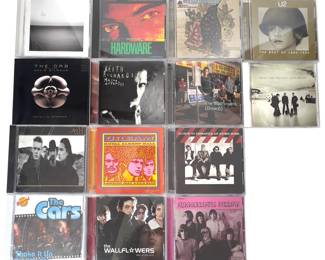 Vintage Rock & Alternative CD Lot: U2 Collection, The Wallflowers, Jefferson Airplane, Cream, Keith Richards