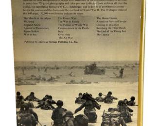 Vintage 1966 The American Heritage Picture History of World War II Book by C.L. Sulzberger