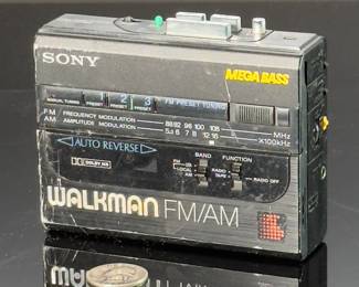 Vintage 1989 Sony Walkman WM-AF64 Cassette Player & AM/FM Radio Mega Bass