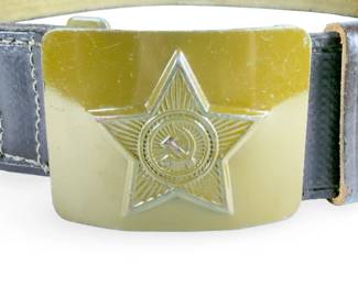Vintage Soviet Army Soldier's Field Belt, Cold War Era USSR M69/M81, Original