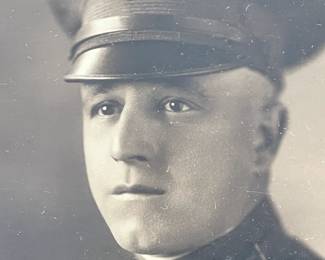 Vintage WWI Era US Army Air Service Pilot Officer Framed Portrait Photograph