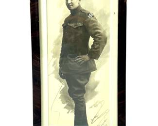 Antique WWI Framed Portrait of a US 3rd Infantry Division Soldier, Germany 1919