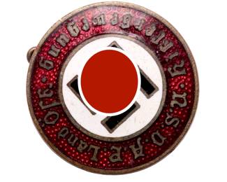 Pre-Anschluss Austrian Nazi Party (Hitlerbewegung) Badge by Adolf Angerer, Vienna