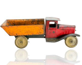 Vintage 1930s Wyandotte Pressed Steel Dump Truck -