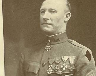Historic WWI Hero Capt. Samuel Woodfill Signed Photograph with Medal of Honor, 1930 Presentation