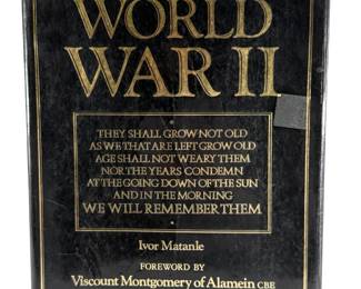 Vintage 1989 WWII 50th Anniversary Commemorative Photo History Book | Forewords by Sons of Montgomery, Rommel, Eisenhower | A Document of Reconciliation