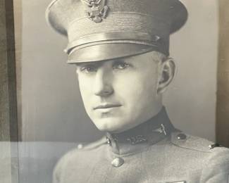 WWI U.S. Army Air Service Pilot Officer Portrait in Original Period Frame