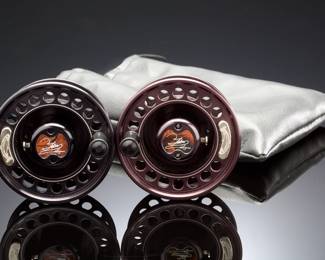 Lot of 2 Teton Classic 5/6 Fly Fishing Reels - Near Mint - Made in USA - Machined Aluminum - Bulletproof Disc Drag