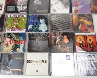 A Nostalgic Collection of 1980s & 1990s Pop/Rock CDs ft. Enya, Phil Collins, Rod Stewart, & Eric Clapton