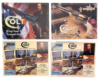 Lot of 4 Vintage Colt Blackpowder Arms "Signature Series" Catalogs c. 1998-2000