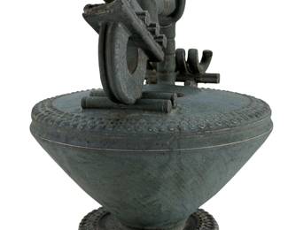 Brutalist Studio Art Pottery Sculptural Vessel, Mid-Century Modern AS-IS