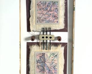 M.J. GOERKE (1932-2020) Signed Mixed Media Assemblage "Nameistay II", 1994