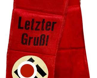 WWII German DAF Funeral Wreath Sash - Ortsgruppe Ockfen