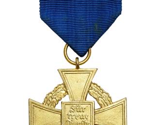 German Third Reich 40-Year Faithful Service Cross, 1st Class Gold, with Ribbon