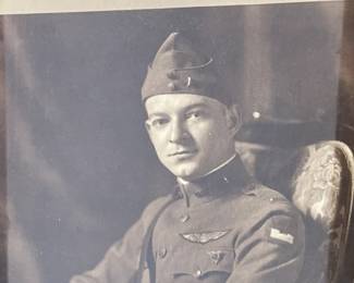 Original WWI Framed Studio Portrait of a U.S. Army Air Service Aviator Pilot