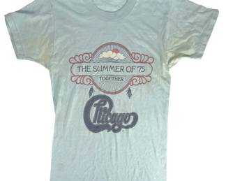 VTG 1975 Chicago & The Beach Boys "Beachago" Tour T-Shirt RARE Single Stitch Rock Tee