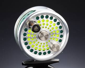Vintage Abel Big Game No. 1 Ported Fly Reel - Polished Aluminum - Near Mint - USA
