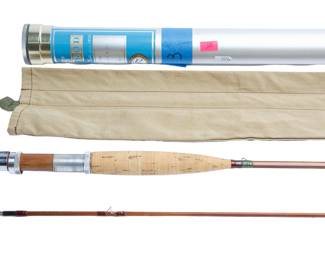 Vintage 1969 Orvis Battenkill 6'6" Impregnated Bamboo Fly Rod - Wes Jordan Era - Excellent Original Condition w/ Tube
