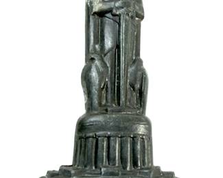 WWII German WHW Tinnie Pin 1940-41 Roland Statue of Halle Monument Series Third Reich Donation Badge